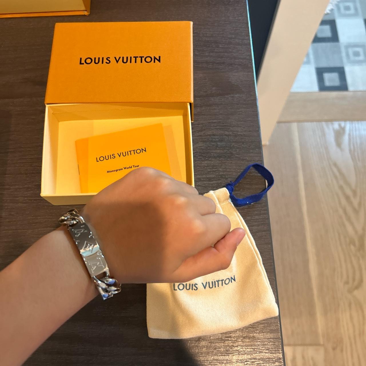 louis vuitton monogram bracelet mens SEND - Depop