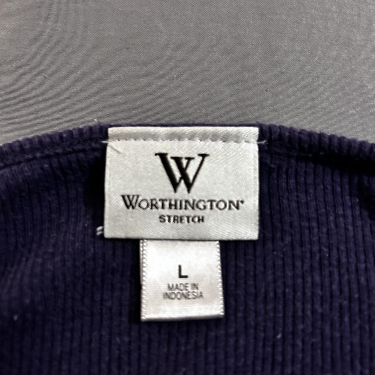 Worthington Women's Purple Vest | Depop