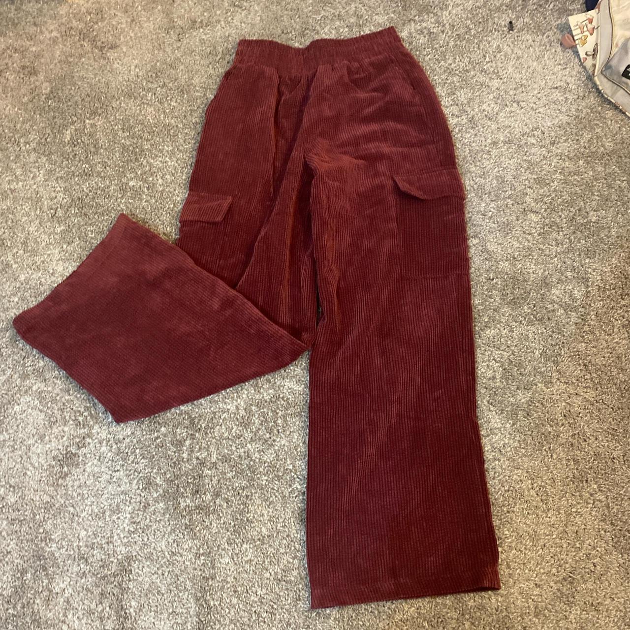 Súper soft forever 21, wide leg burgundy Depop