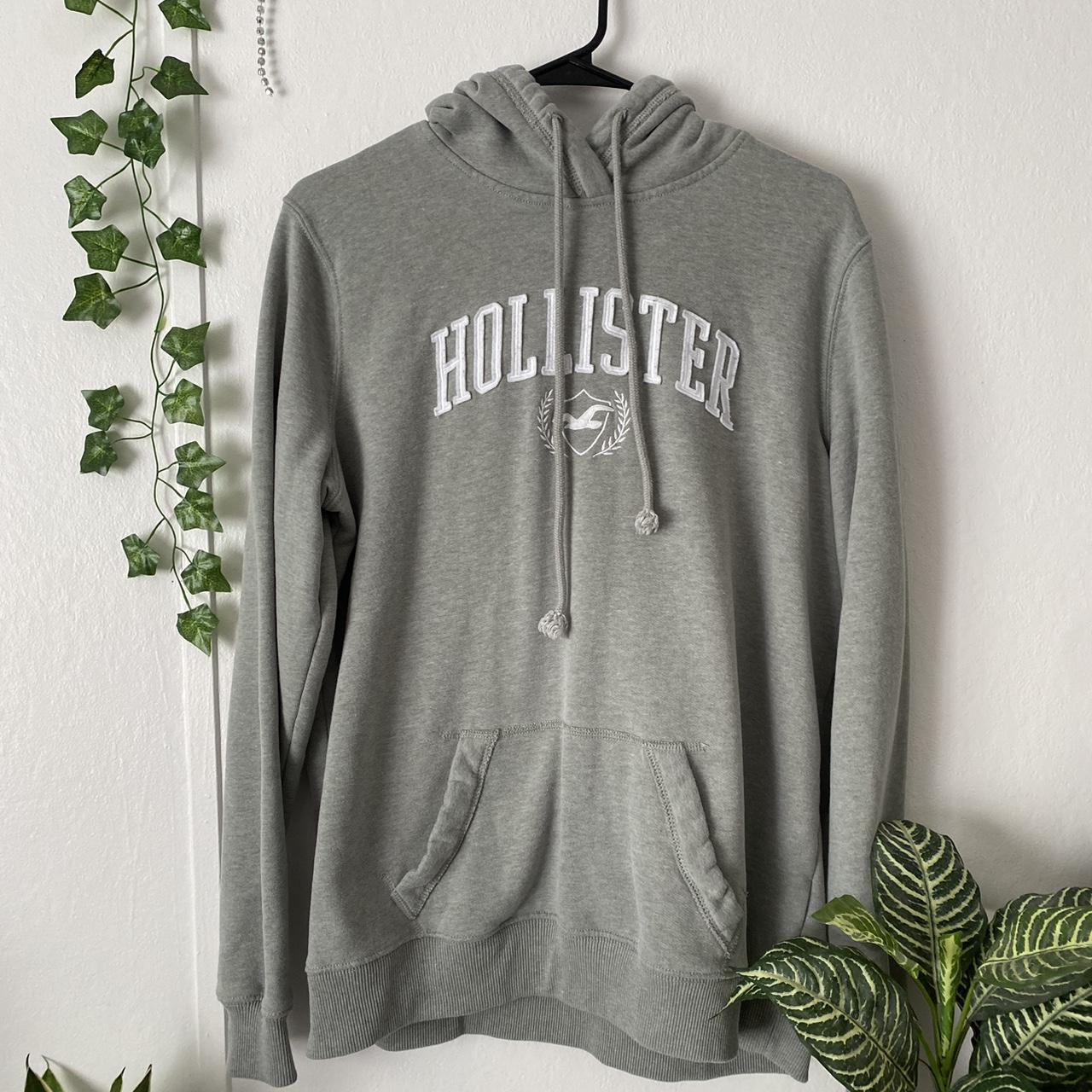 Hollister Co. Women's Grey Hoodie Depop