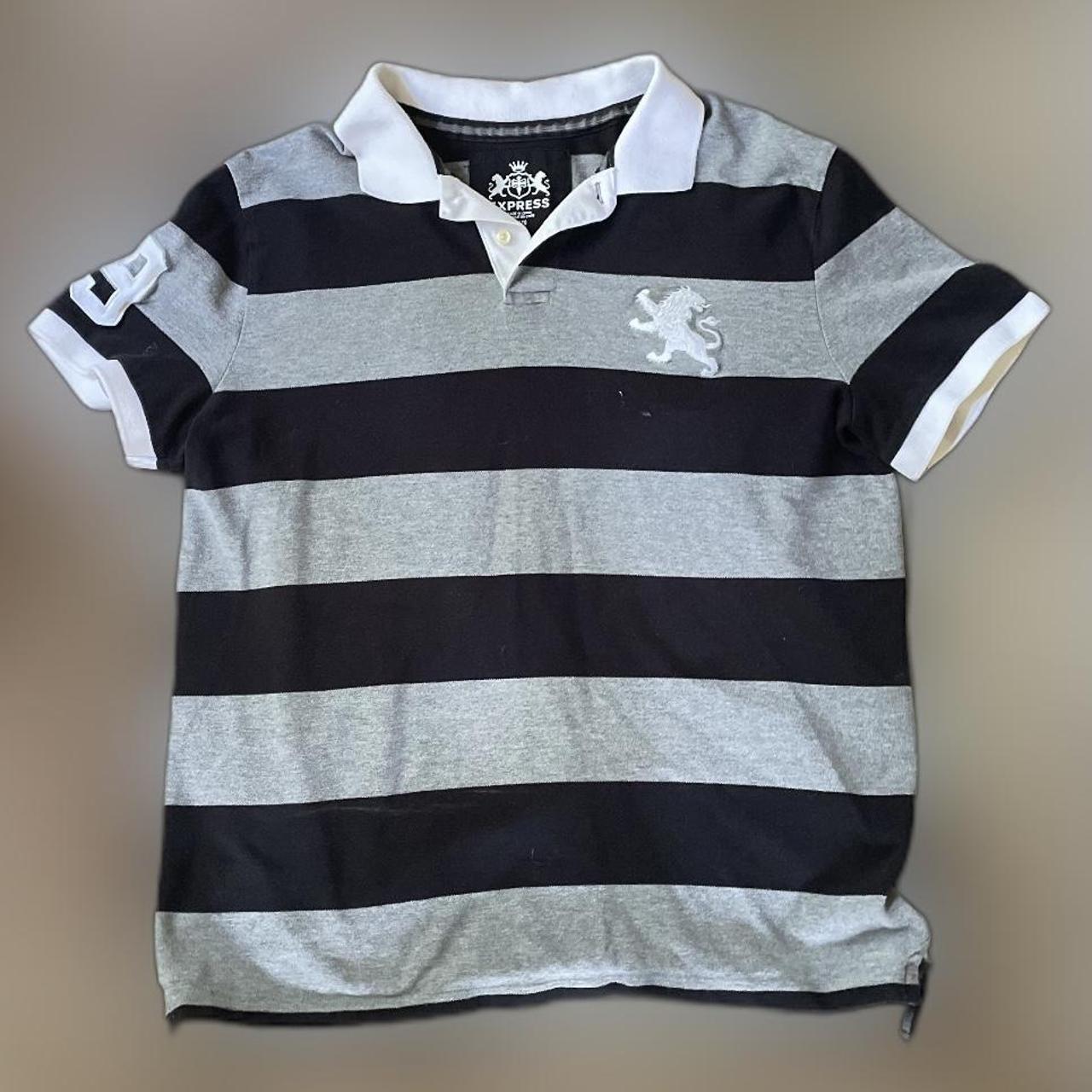 Vintage men’s Express lion polo shirt Size XL Depop