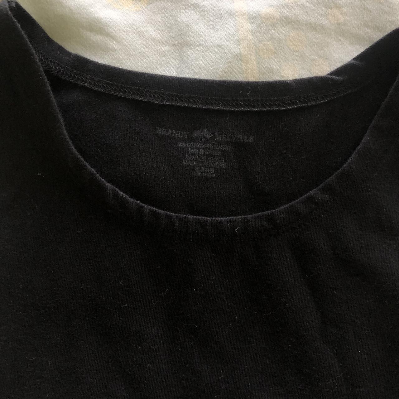 Brandy Melville Black Tank Top - soft and worn - Depop