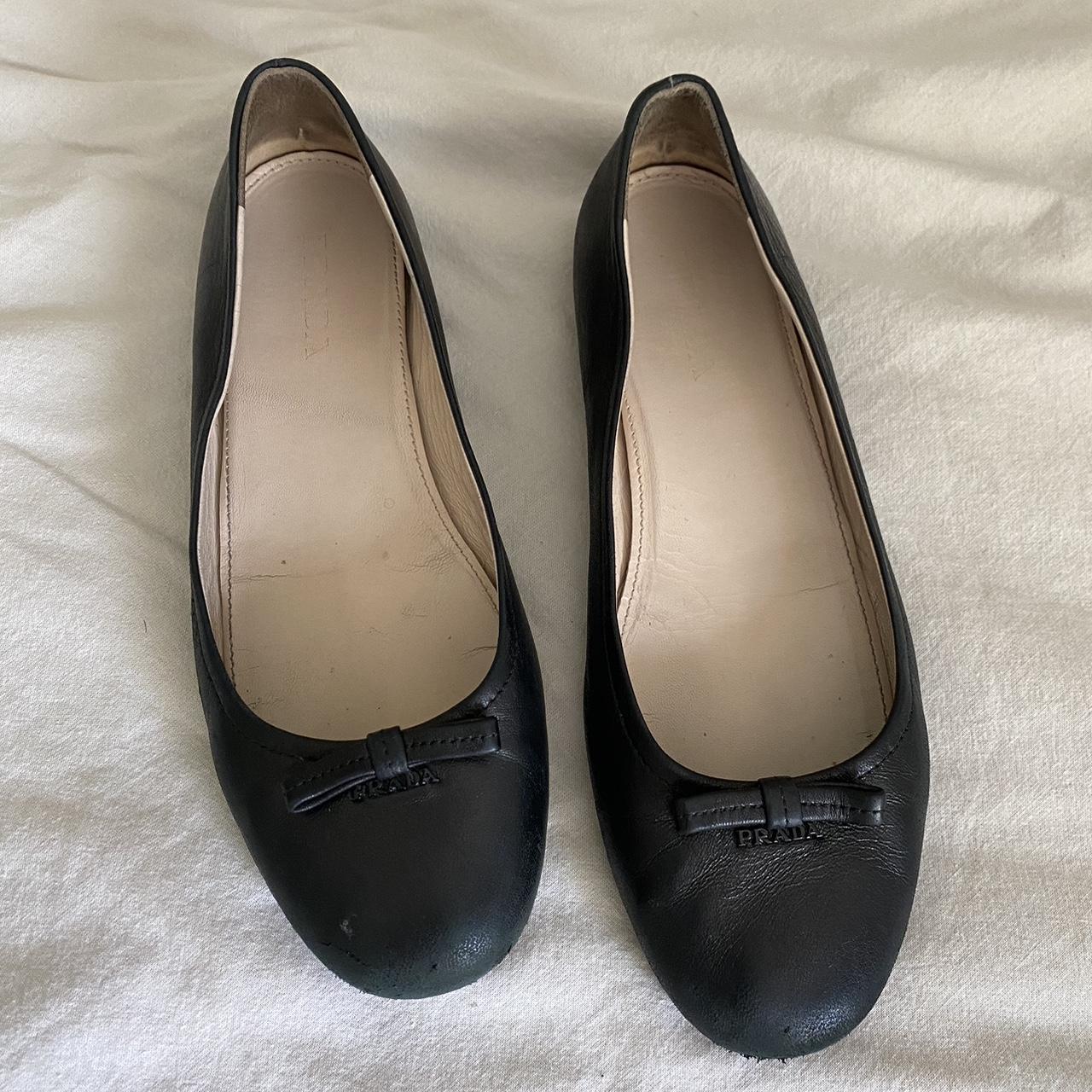 Vintage prada ballet flats🎀 Perfect fall coquette... - Depop