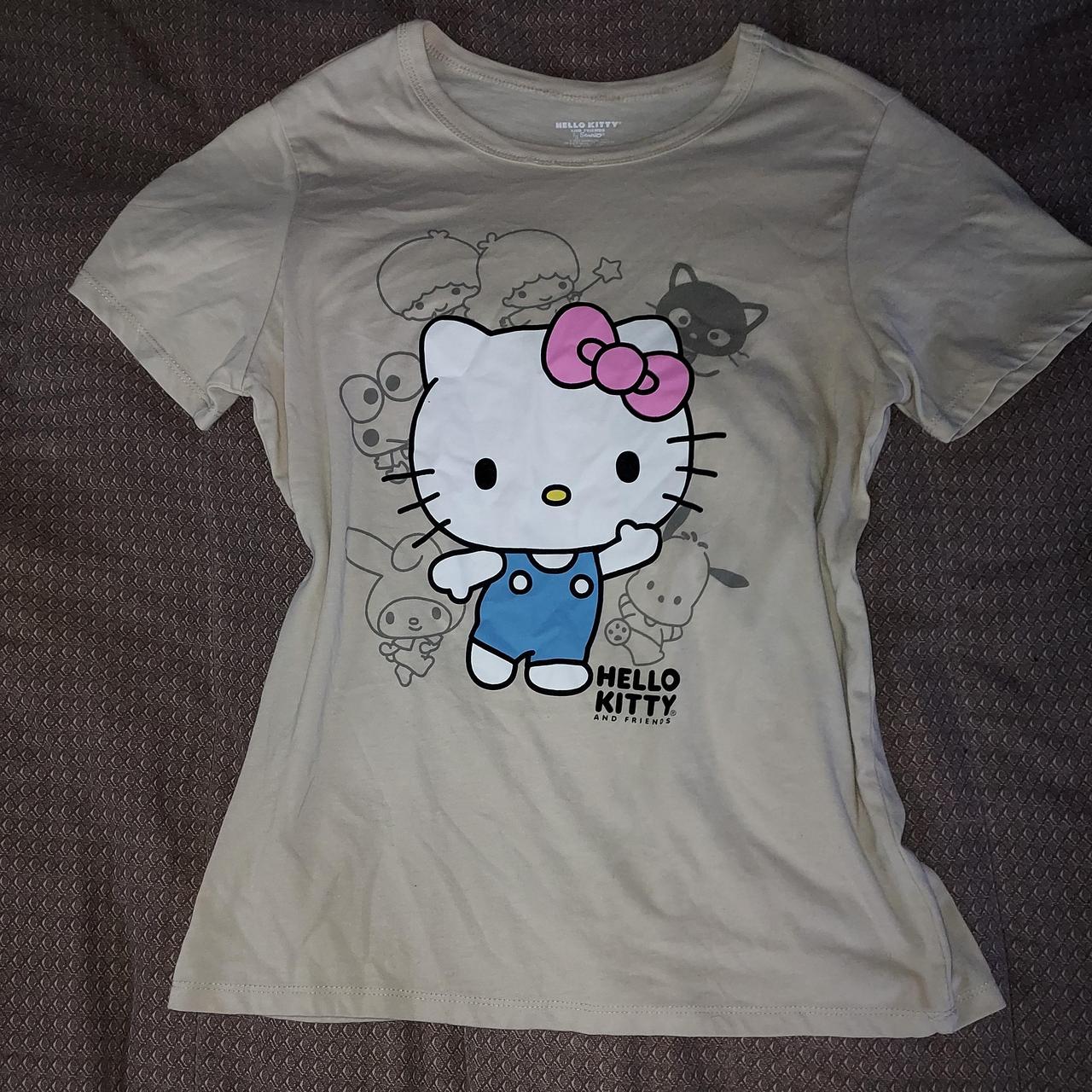 Medium tan hello kitty shirt. Brand new only worn... - Depop