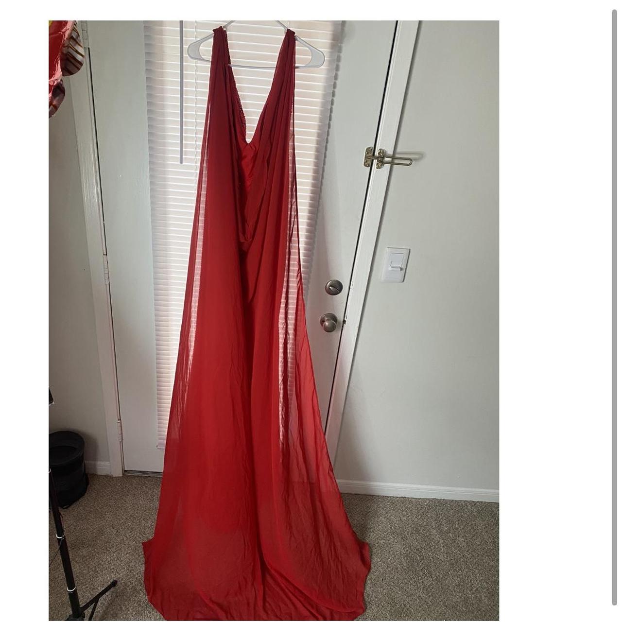 Women's Red and Blue Dress | Depop