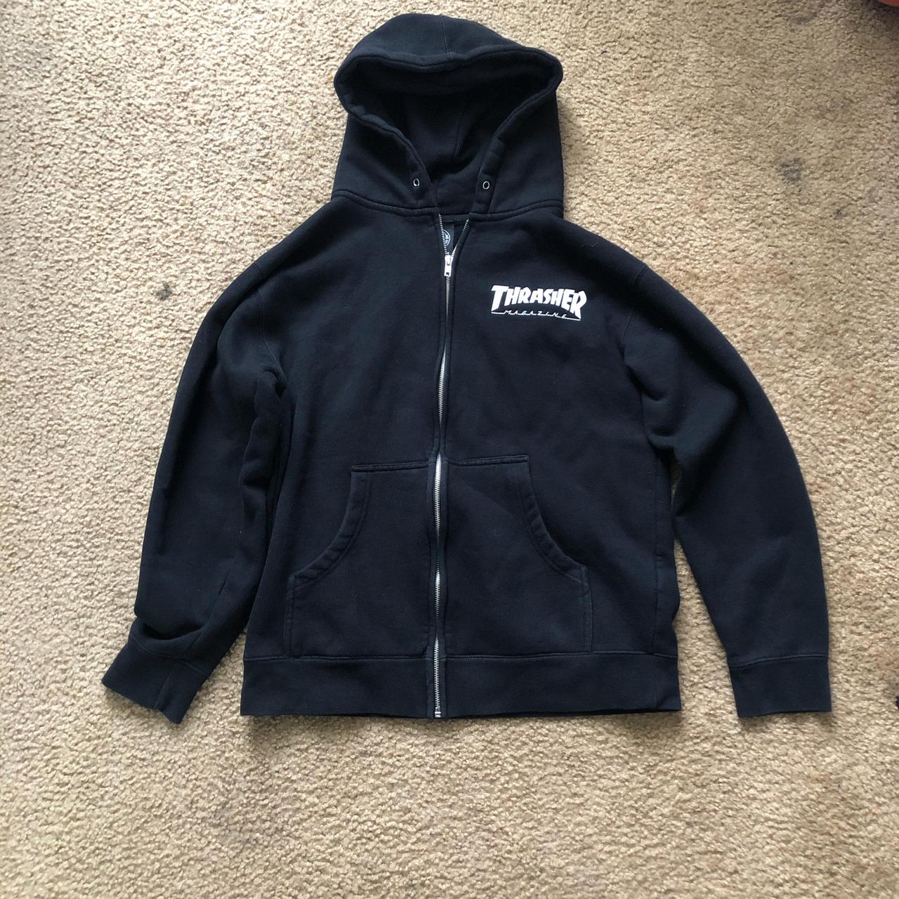 thrasher zip up hoodie #skater #fashion #thrasher... - Depop