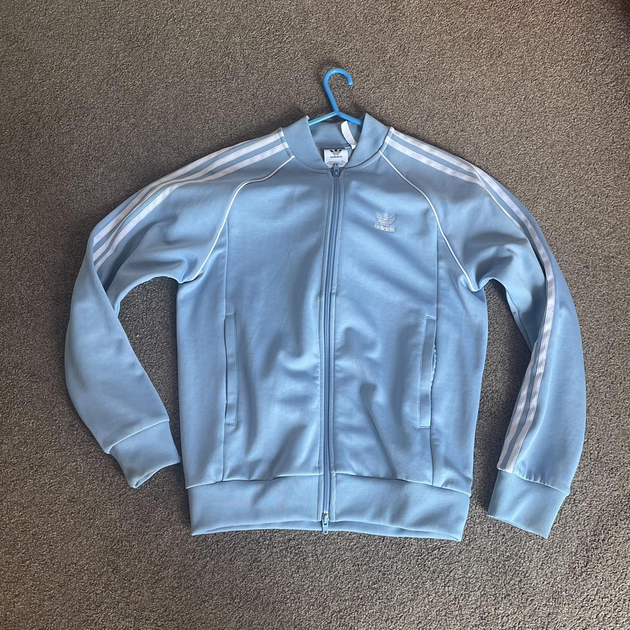 Baby blue adidas sst size medium Depop