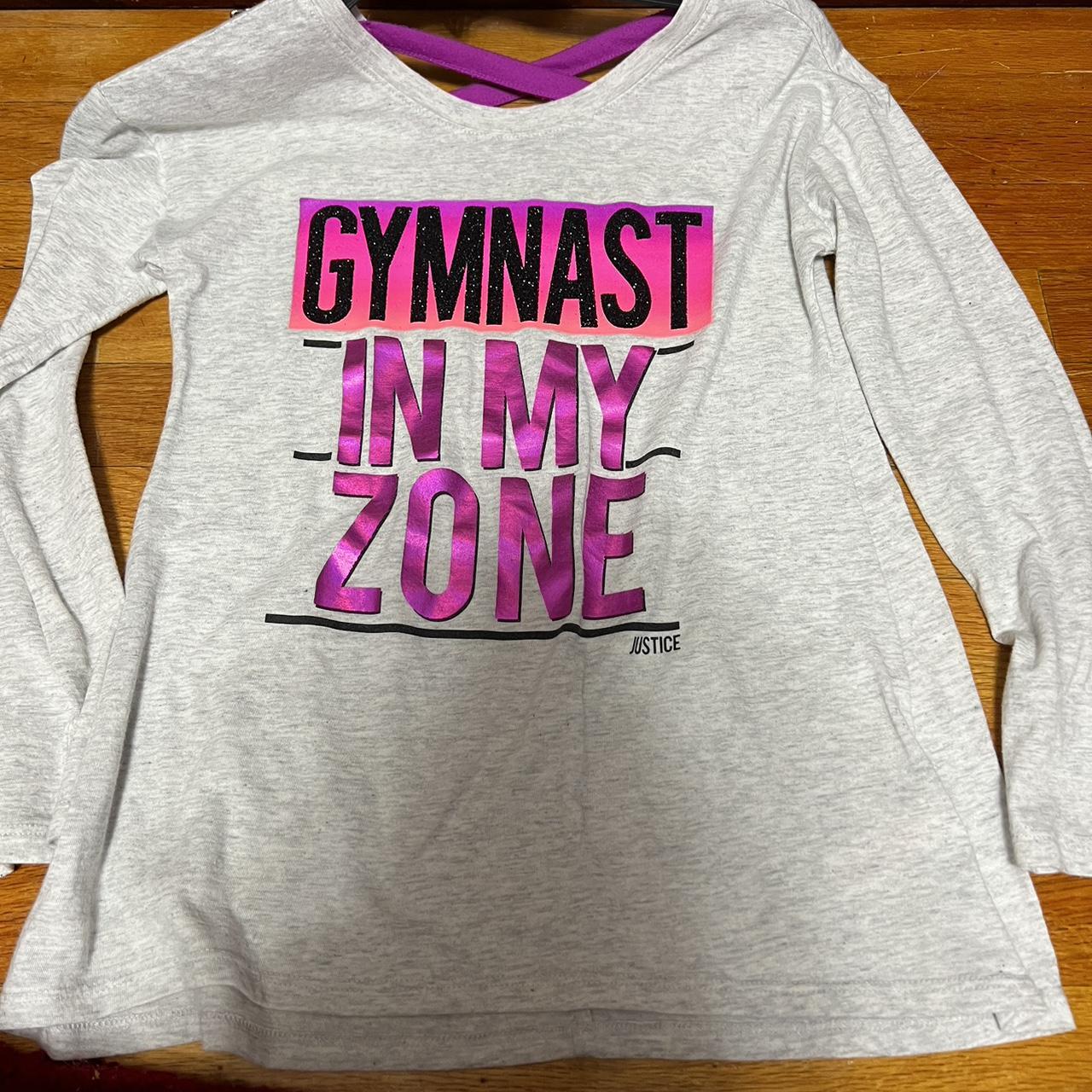 Justice girls gymnastics in the zone graphic long