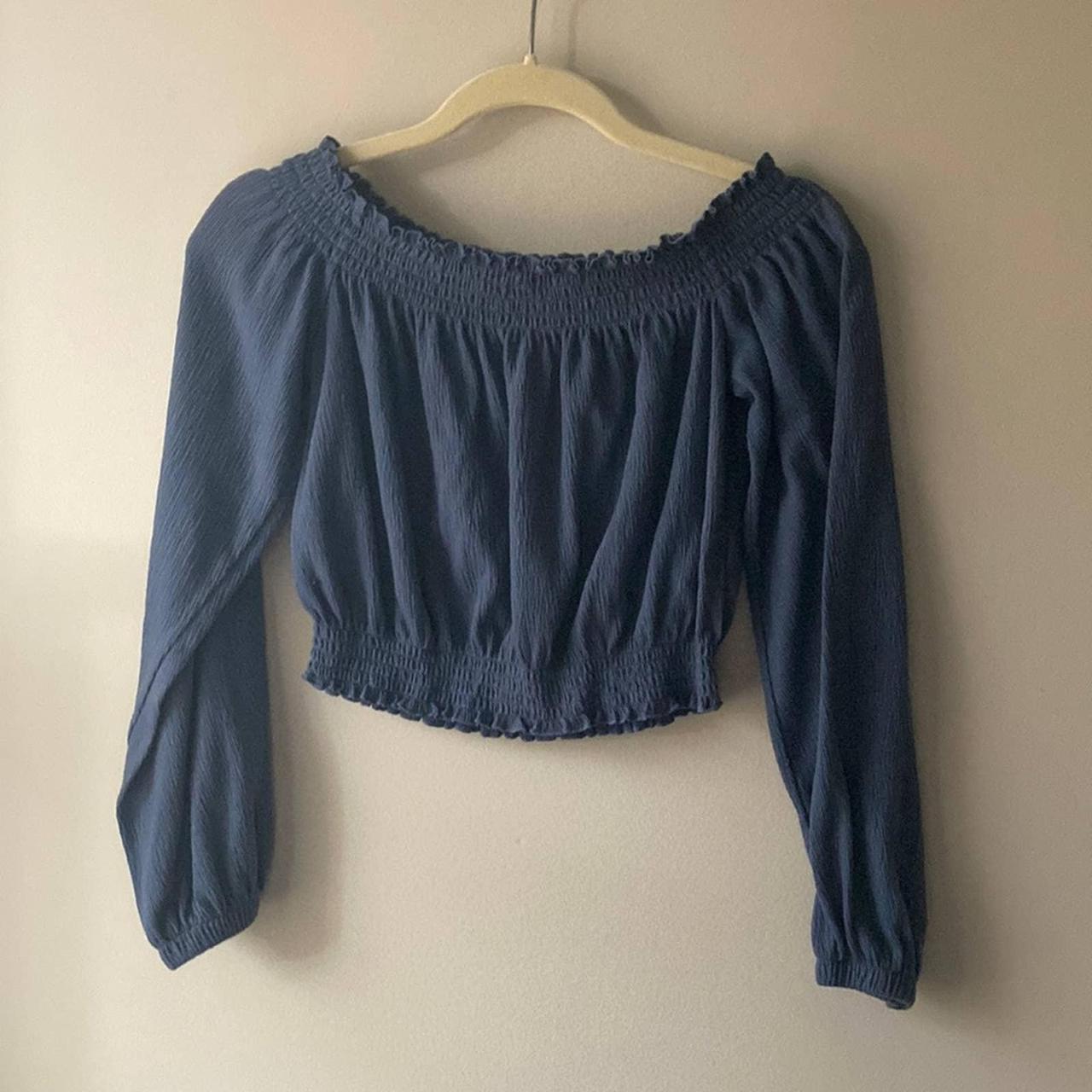 Women's Blue Blouse | Depop