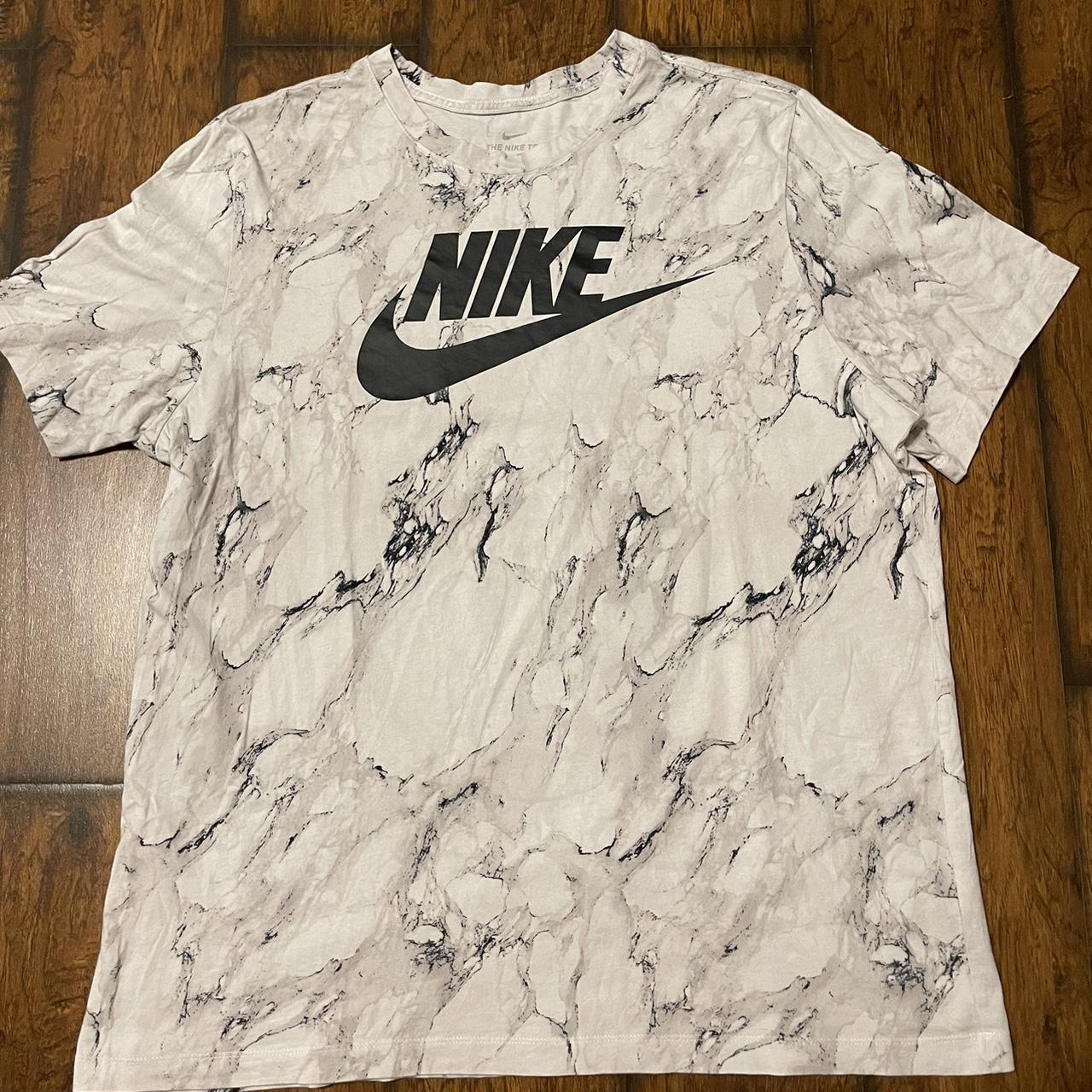 Nike marble print tee Size: XXLARGE Condition:... - Depop