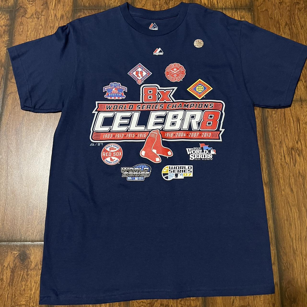 Red Sox celebrate 8 times World Series champions... - Depop