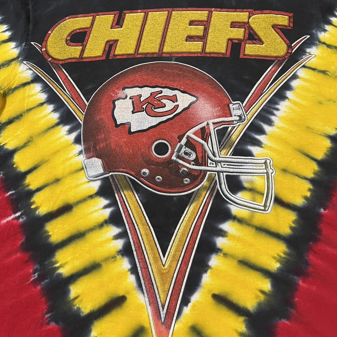 Vintage y2k Kansas City Chiefs tie dye t shirt. - Depop