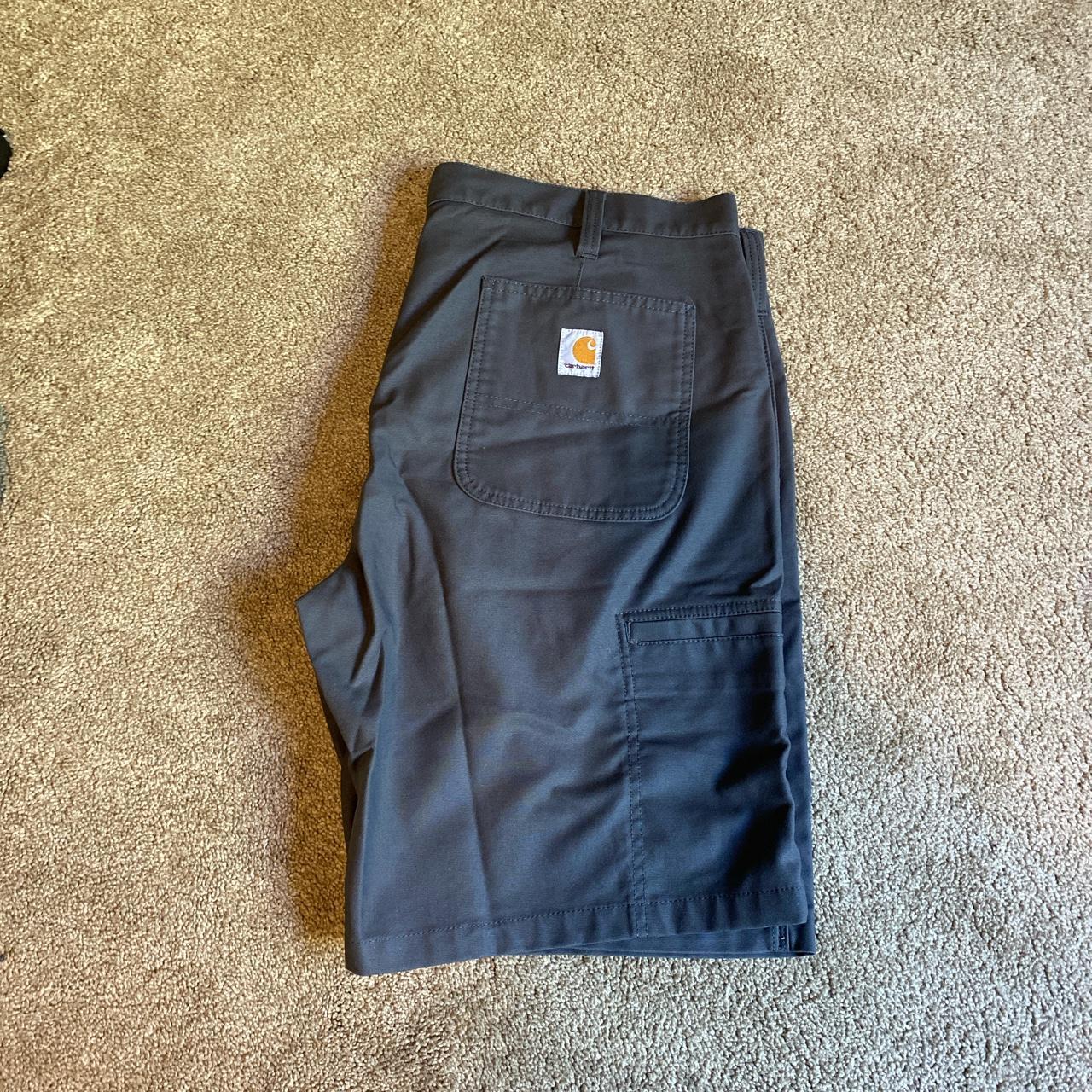 Carhartt canvas work shorts Waist: 38 Length: 21 - Depop