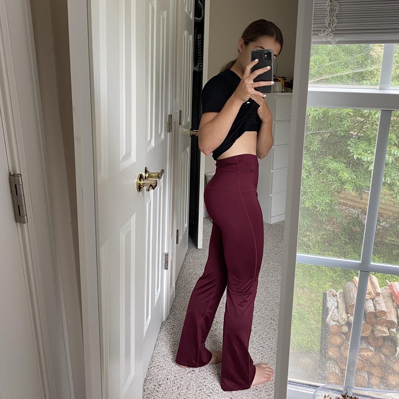 Wild Fable High-Waisted Faux Leather Burgundy - Depop