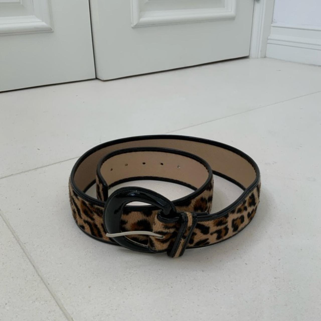 No Brand Specified Cheetah Print Belt Size M/L... - Depop