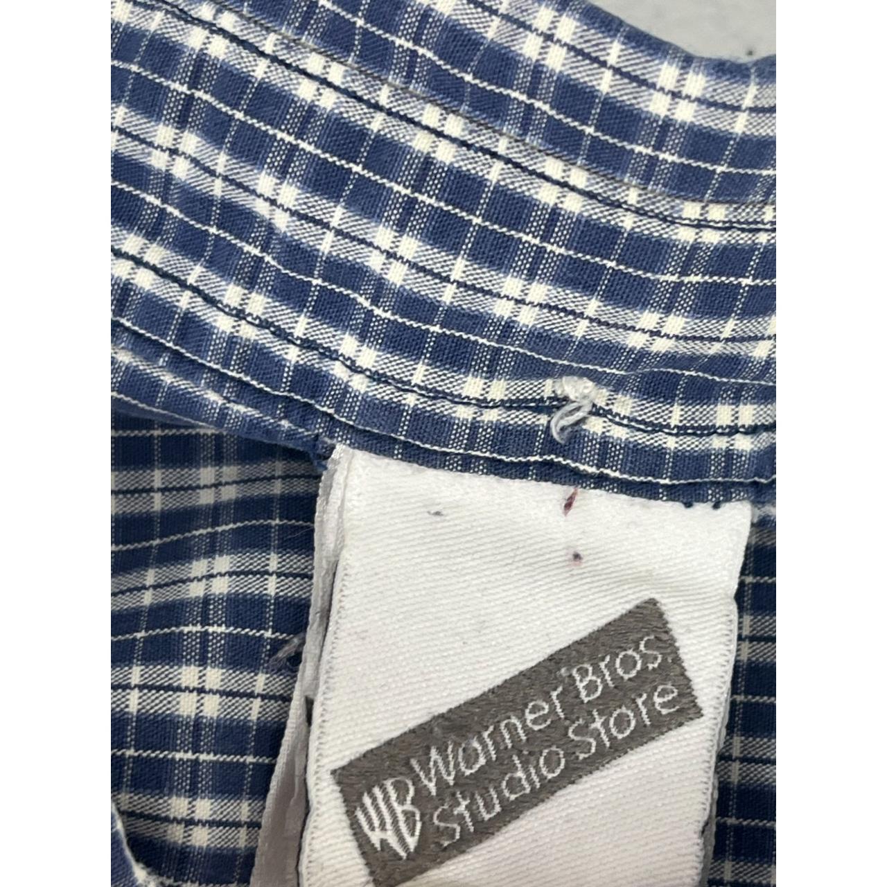 Introducing the Warner Bros Looney Tunes Plaid Shirt... - Depop