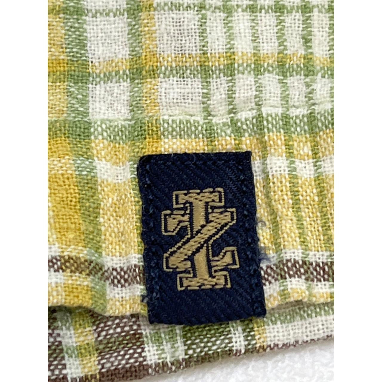Izod Jeans Men's Button Down Shirt XL Green Yellow... - Depop