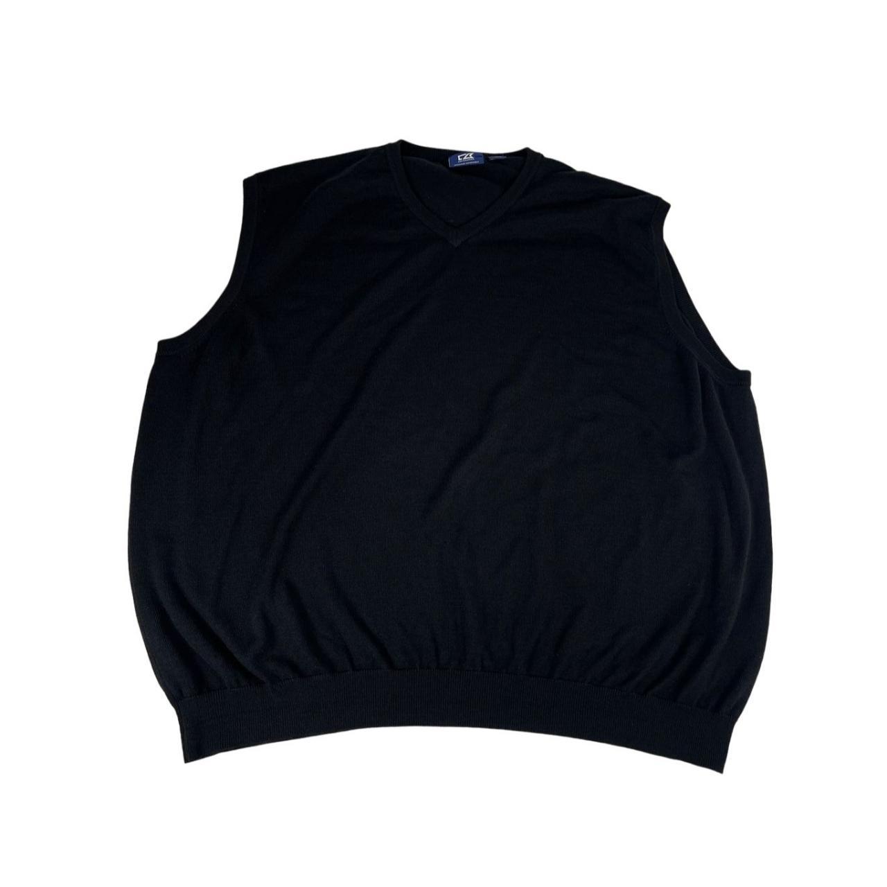 Black sleeveless pullover sale