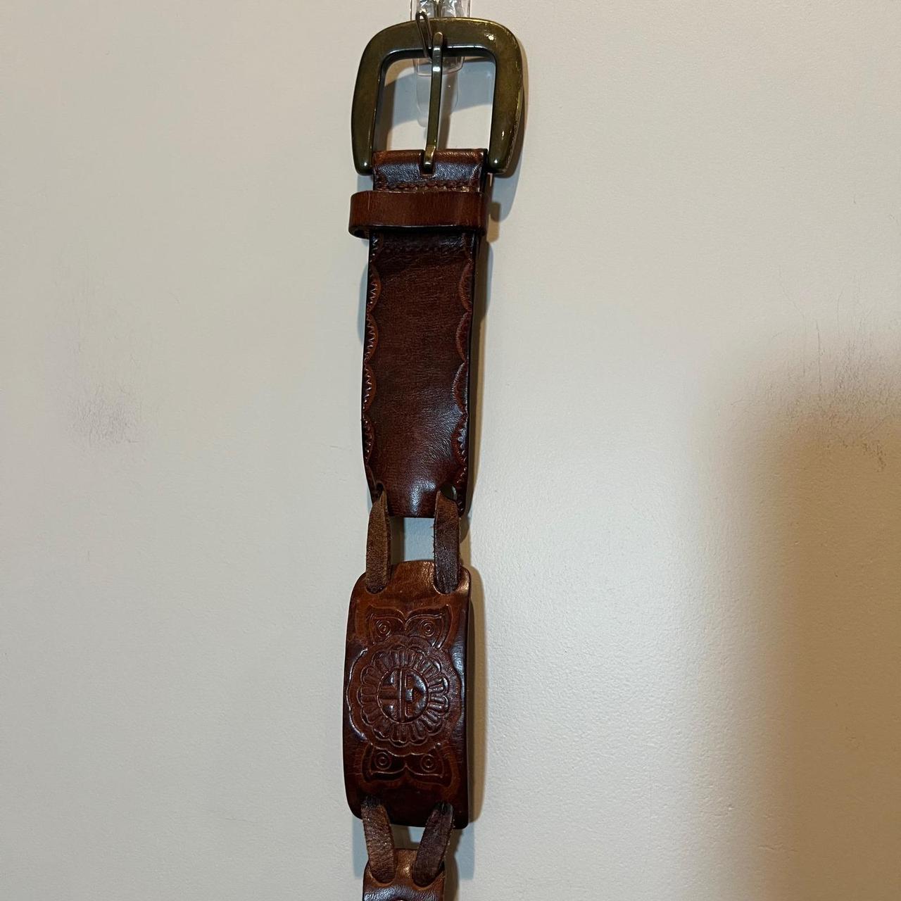 Fossil Women's Belt - Brown – Fossil Tooled Leath… - image 1