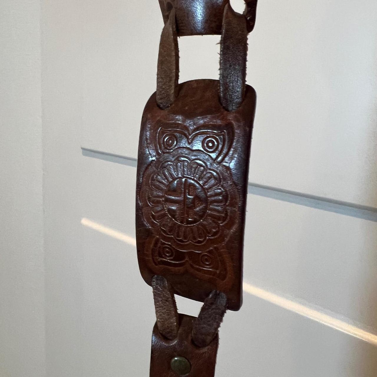 Fossil Women's Belt - Brown – Fossil Tooled Leath… - image 2