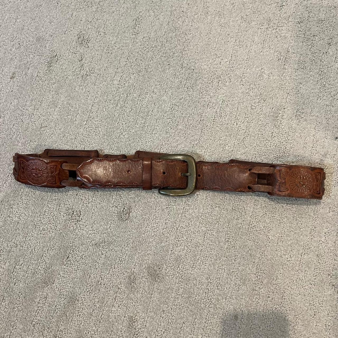 Fossil Women's Belt - Brown – Fossil Tooled Leath… - image 3