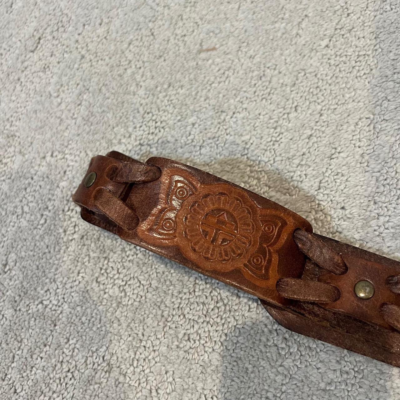 Fossil Women's Belt - Brown – Fossil Tooled Leath… - image 4