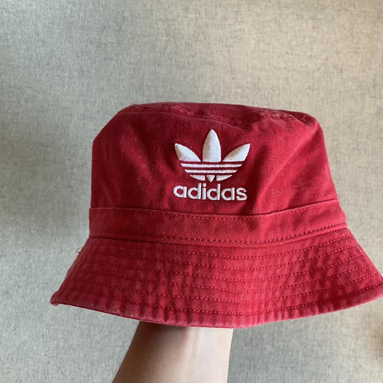 Red Adidas bucket hat One size streetstyle... Depop