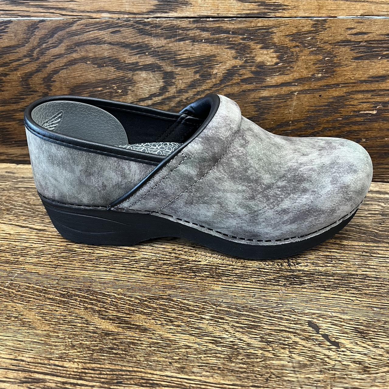 Grey sale dansko clogs