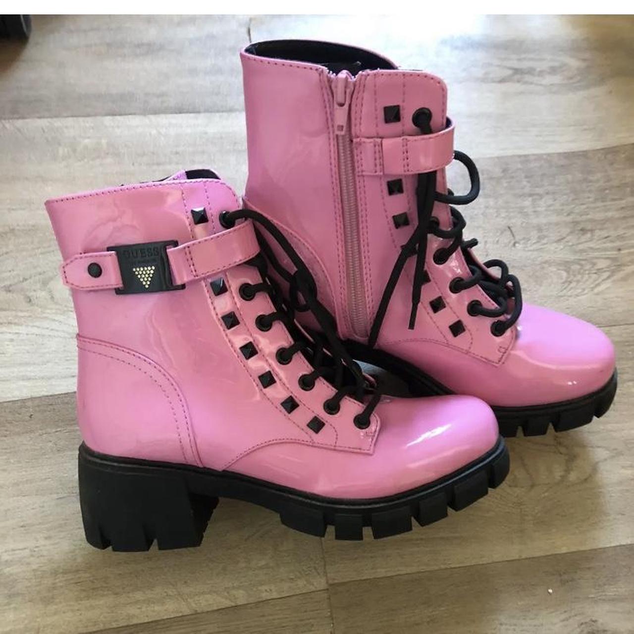 Pink guess boots on sale