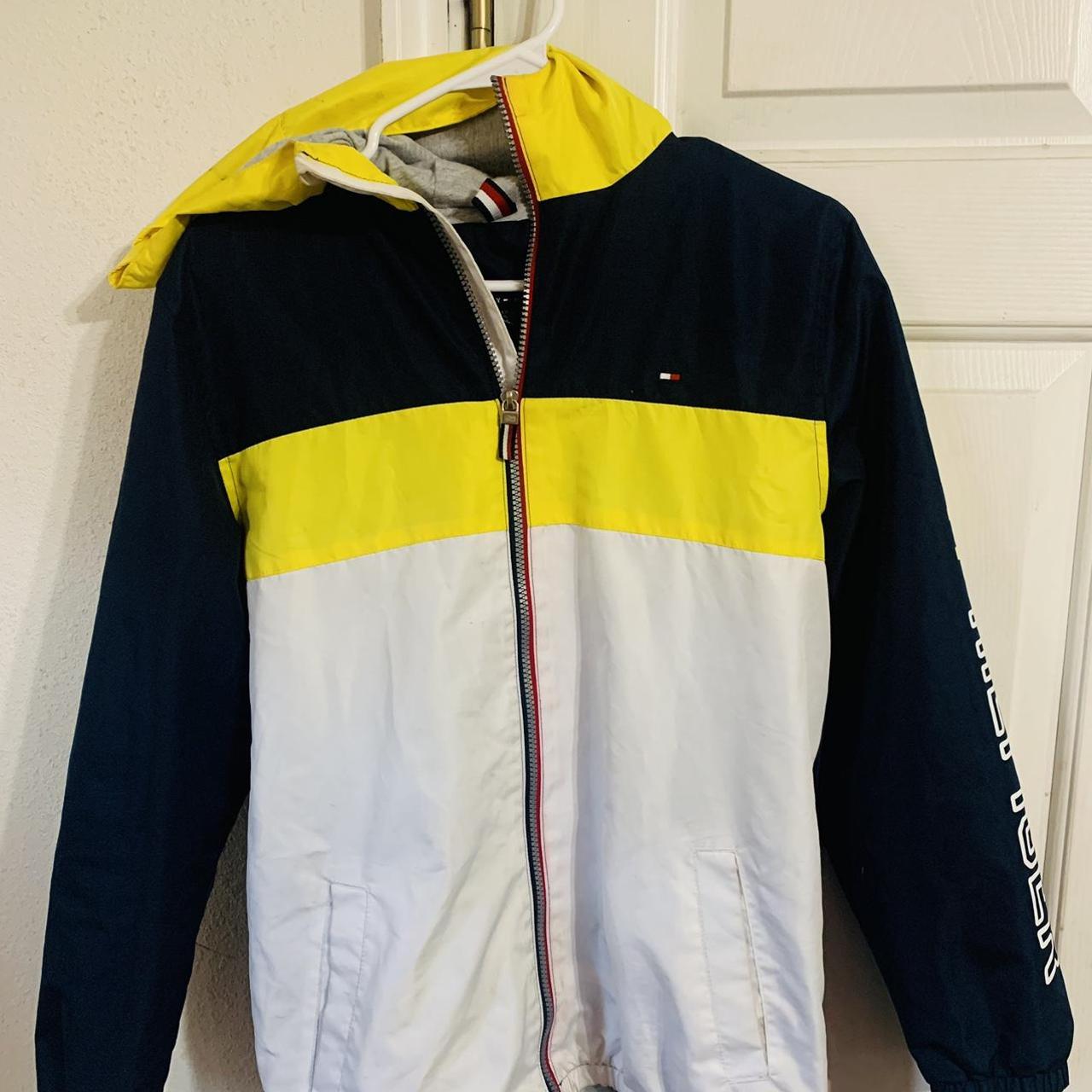 Blue and yellow sale tommy hilfiger windbreaker