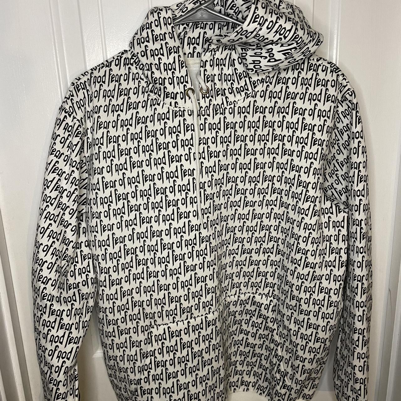 Fear of god clearance hoodie all over print