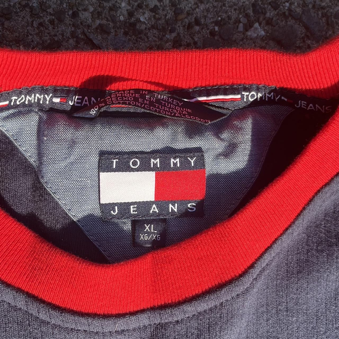 Vintage Tommy Hilfiger Jeans T shirt Size XL Dope | Depop