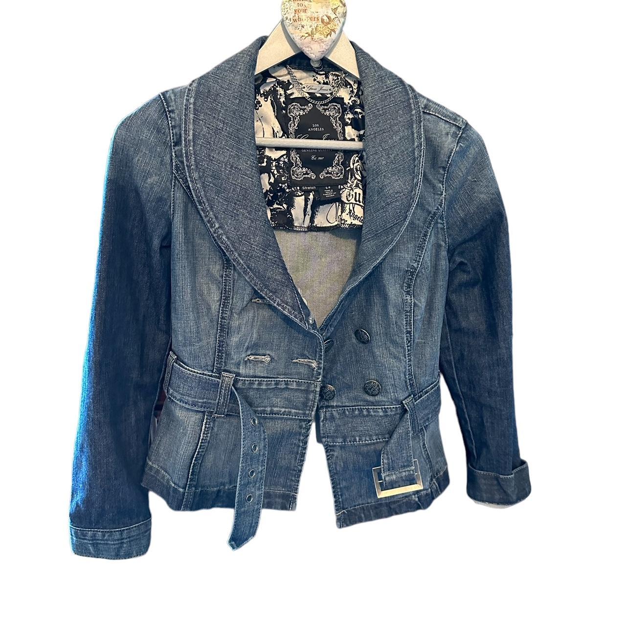 2 for $10囹L A Blues Denim Jacket Women's Size Small | Denim jacket women,  Blue denim jacket, Denim jacket patches