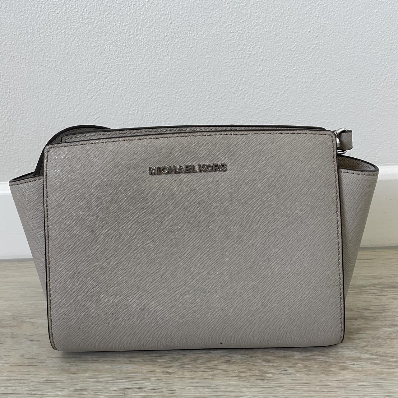 Michael Kors Mini Selma Leather Crossbody Bag in. Depop