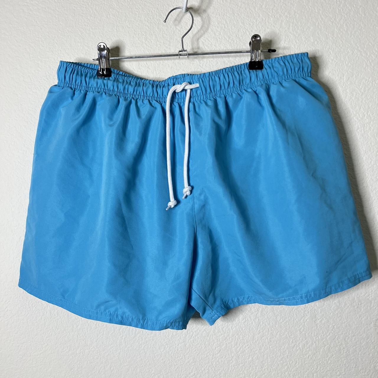 Men's Blue Swim-briefs-shorts | Depop