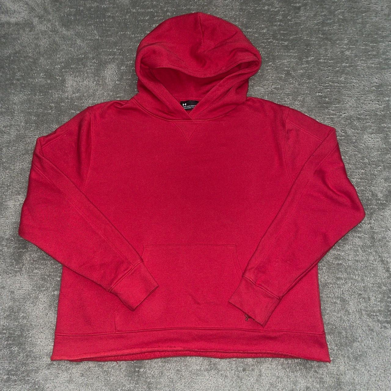 Under Armour Men's Red Hoodie | Depop