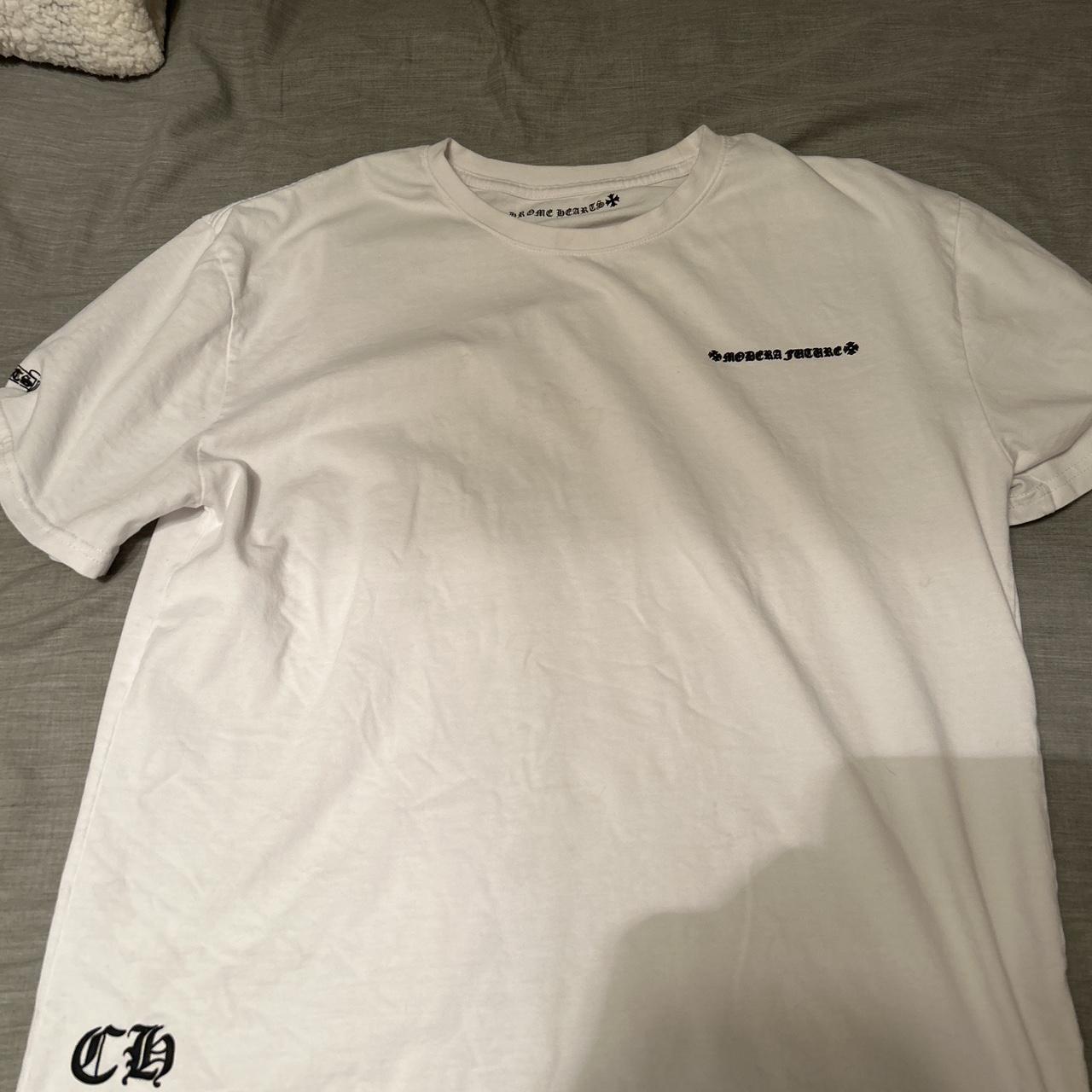 White Chrome Hearts Tee, Large, Lightly used, Washed a...