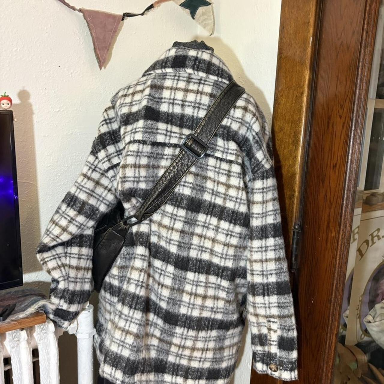 Universal Thread Women's Shacket Jacket - Grey/Bl… - image 2