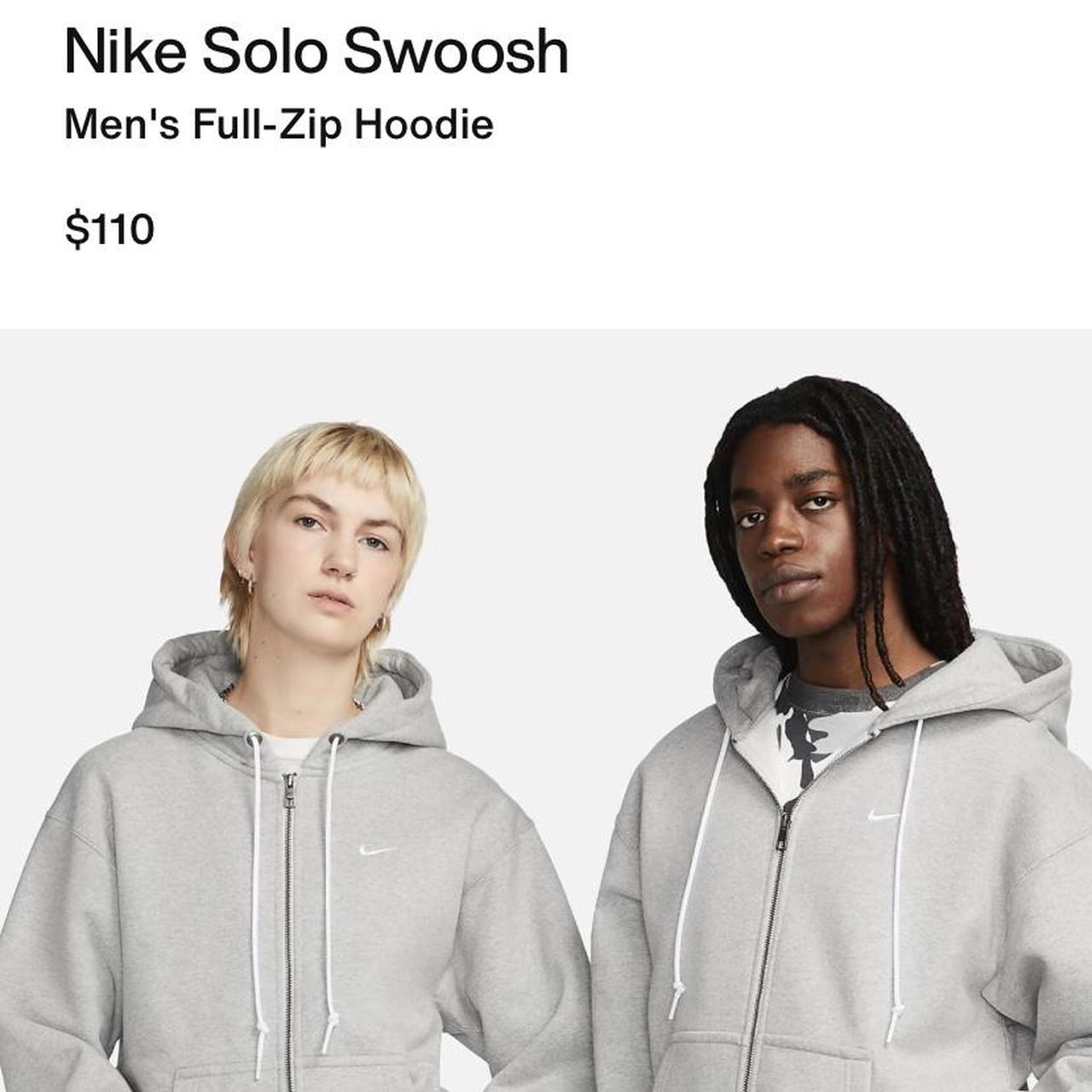 Nike Solo Swoosh Men's Full-Zip Hoodie.