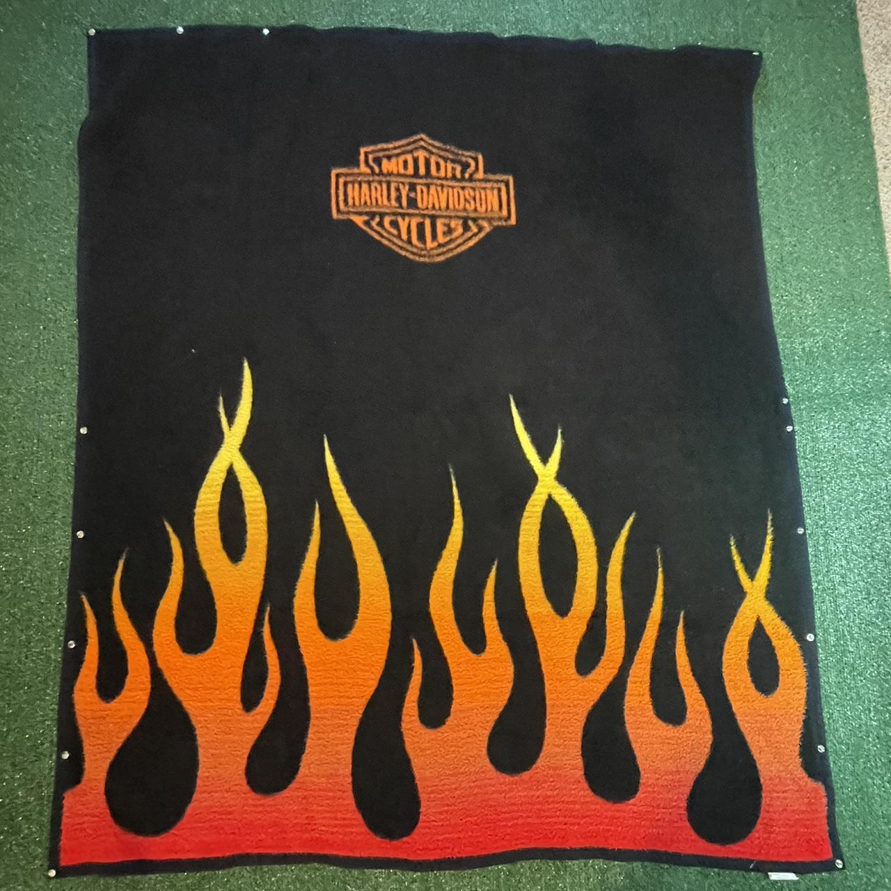 Vintage harley davidson online blanket