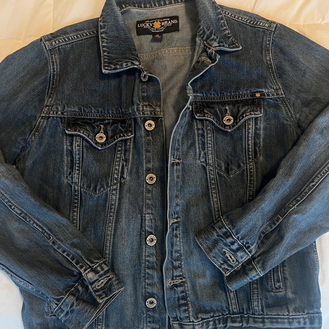 LUCKY BRAND DENIM JACKET - Good condition - Soft and - Depop