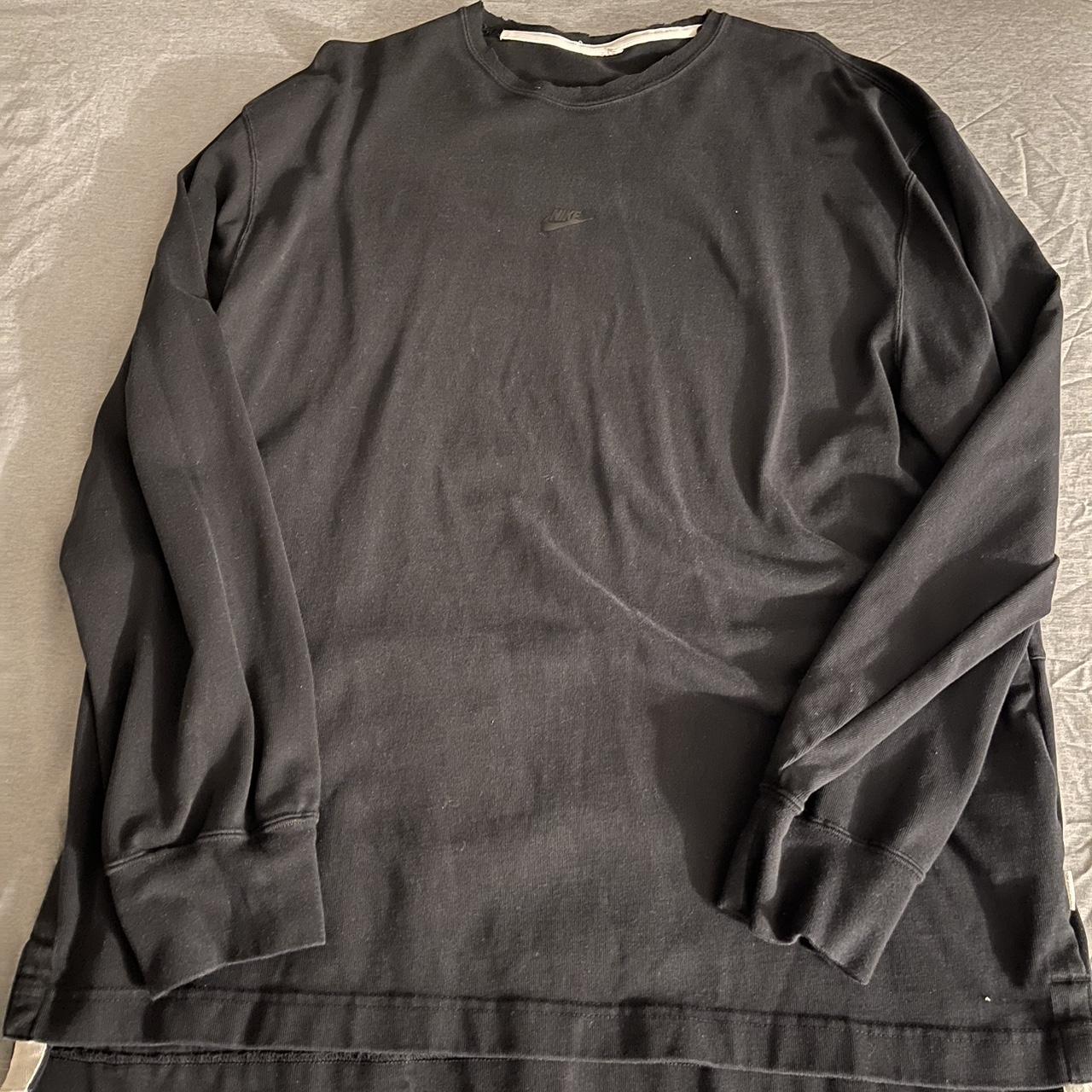 Black Nike heavy weight long sleeve Nike standard... - Depop