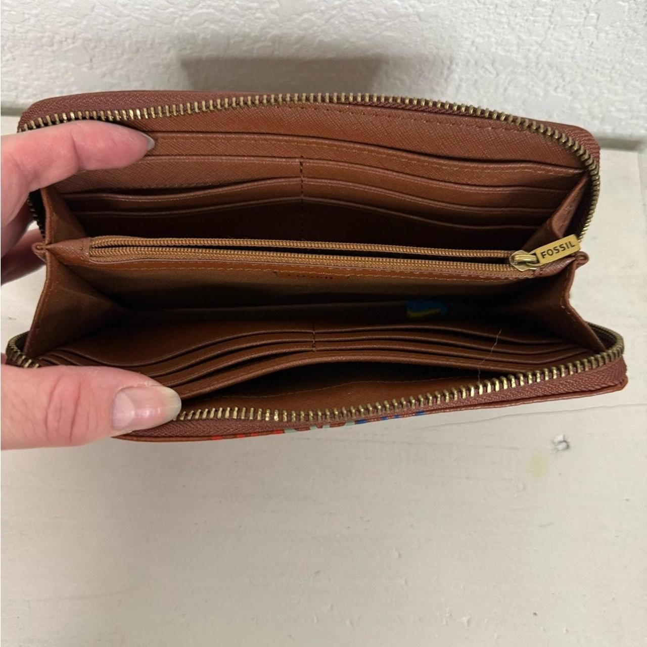 Fossil Women's Wallet - Brown/Red – Fossil Stylis… - image 5