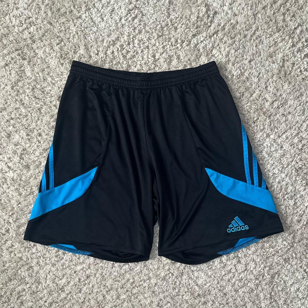 Black and blue 2018 Adidas Climalite shorts size. Depop