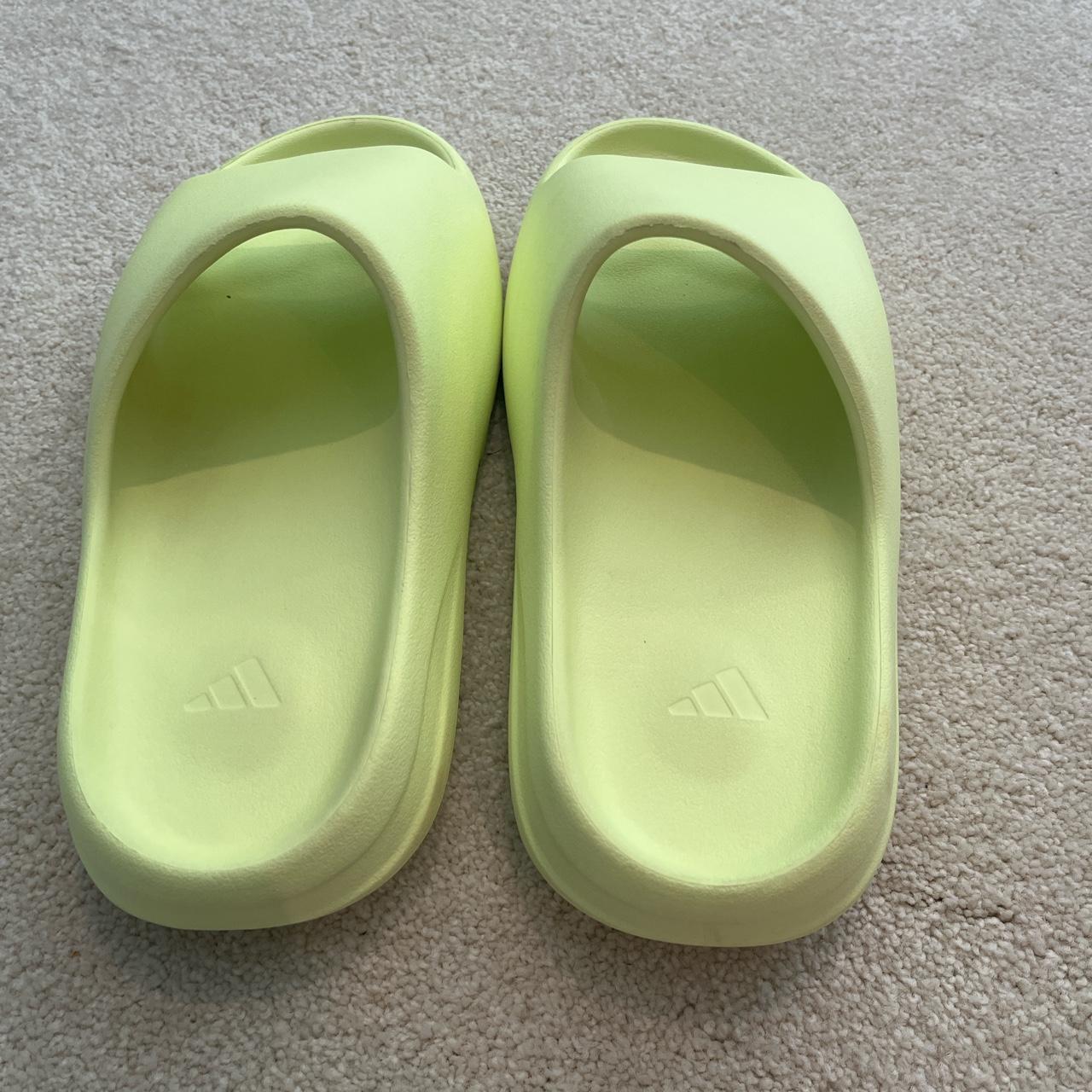 Yeezy Men's Yellow Slides Depop