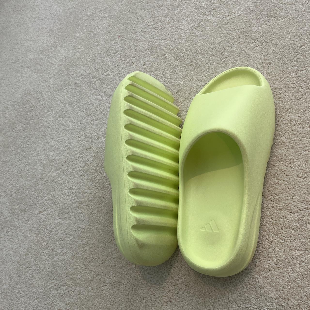 Yeezy Men's Yellow Slides Depop