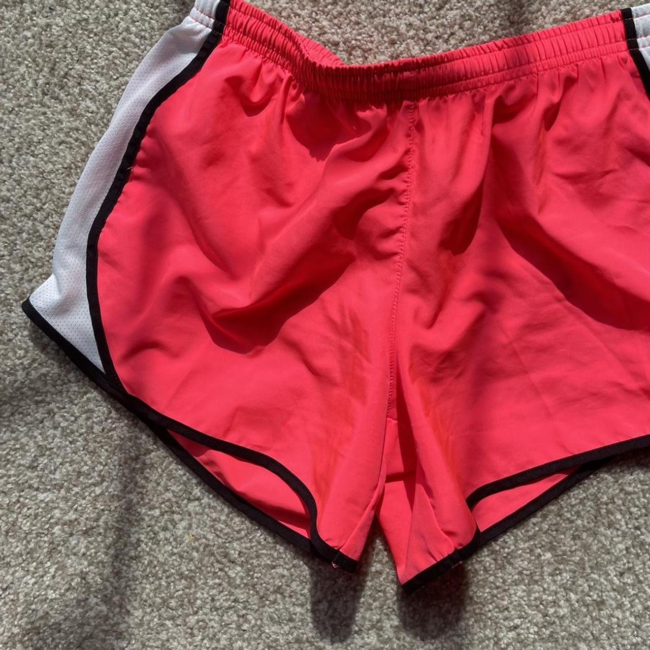 hot pink nike dri fit shorts (running shorts) -... - Depop