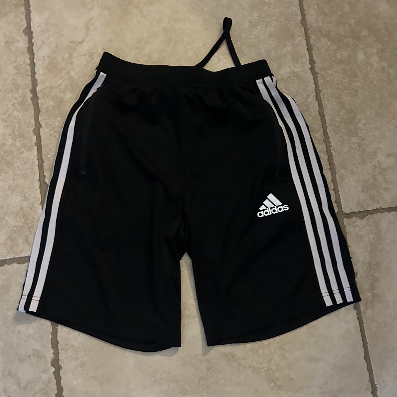 Small Black Adidas Shorts (Never Worn) - Depop