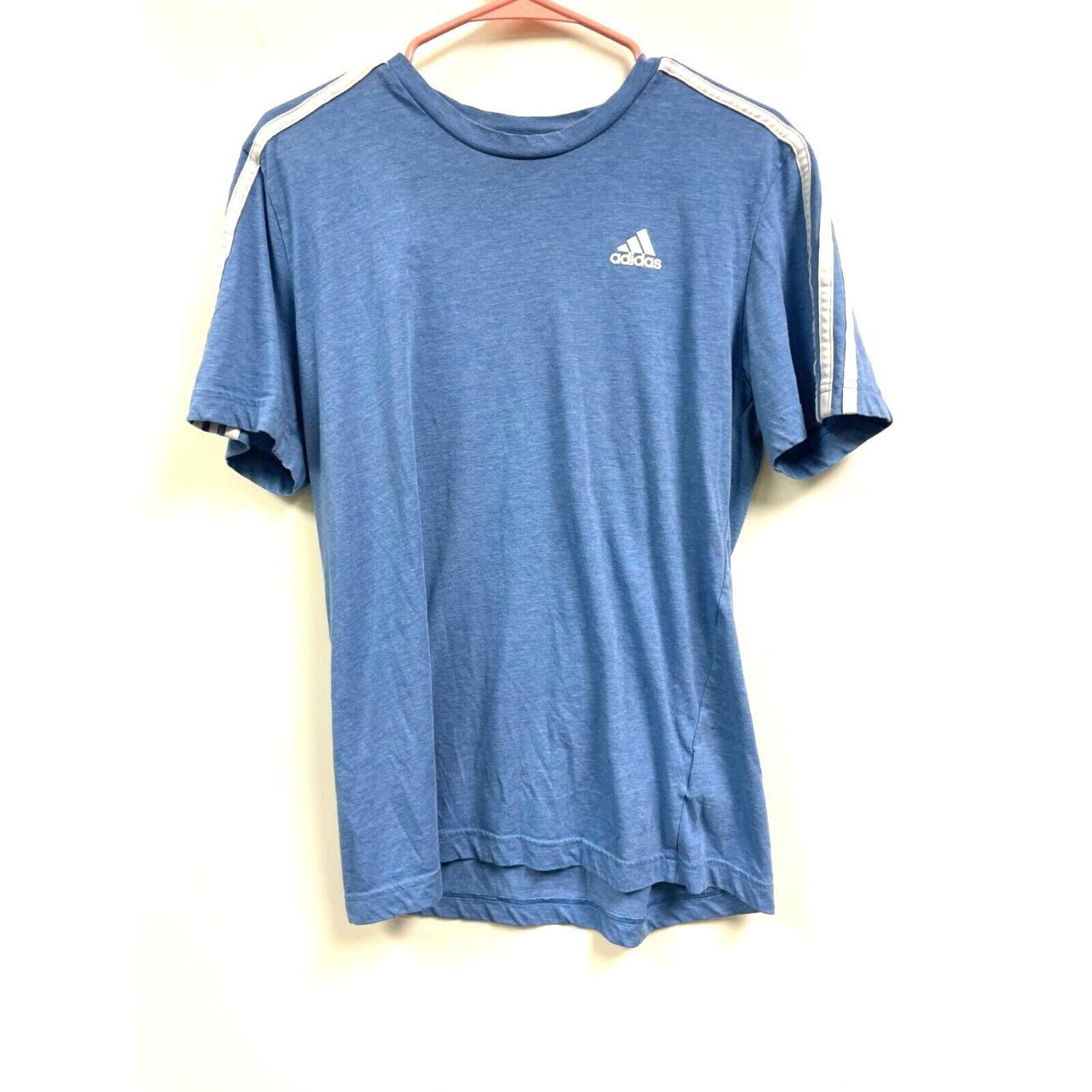 Adidas Men's Blue T-shirt | Depop