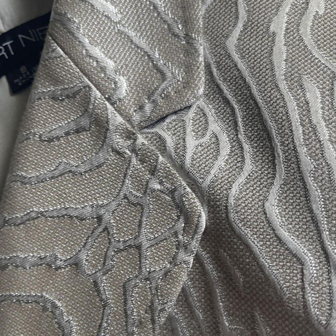 Albert Nipon Women's Tailored jacket - Silver/Whi… - image 8